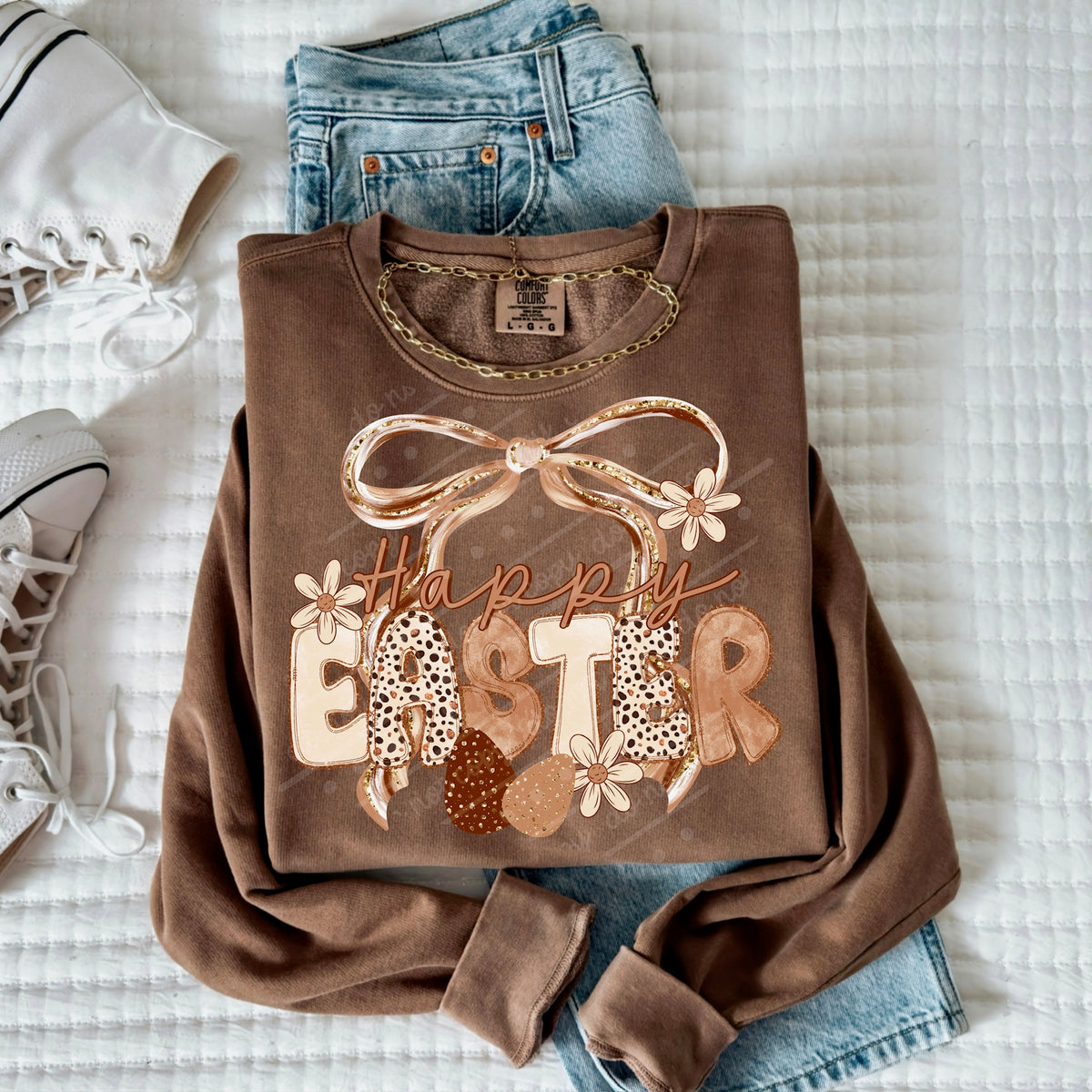 Happy Easter Bow (exclusive) DTF Transfer