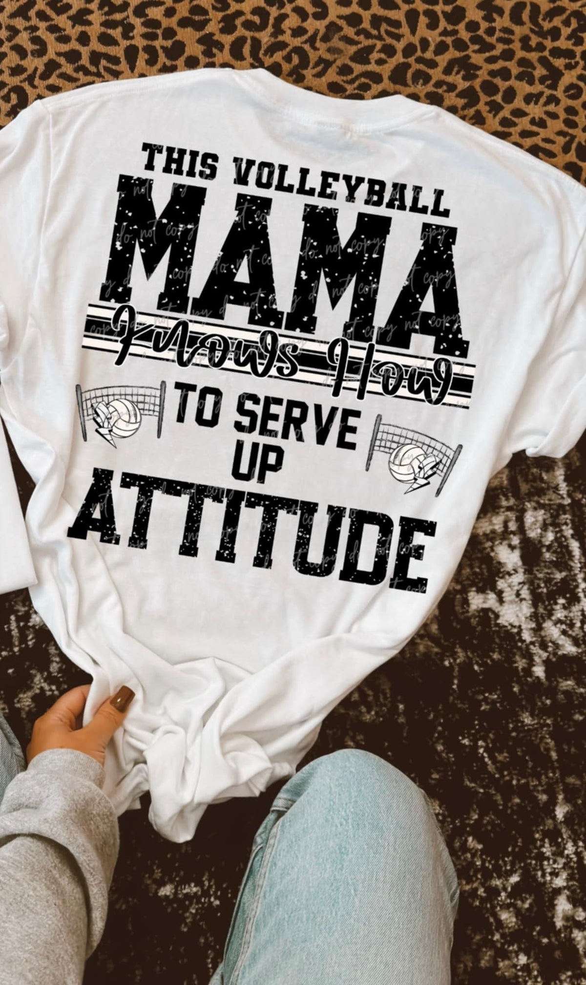 This volleyball mama knows how to serve up attitude (VIRGO) 90567 DTF transfer