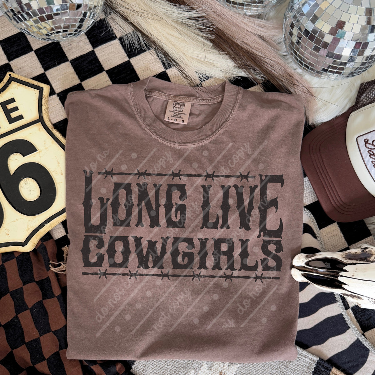 Long live cowgirls gray (scarlow) DTF Transfer
