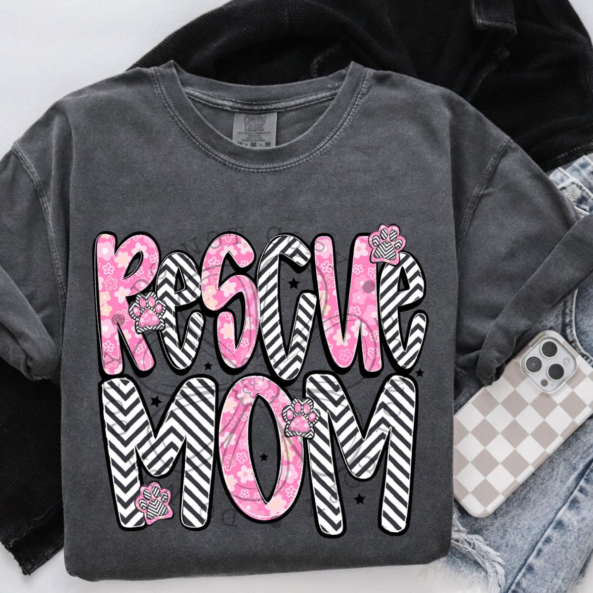 Rescue mom light pink (SWD) 97322 DTF transfer