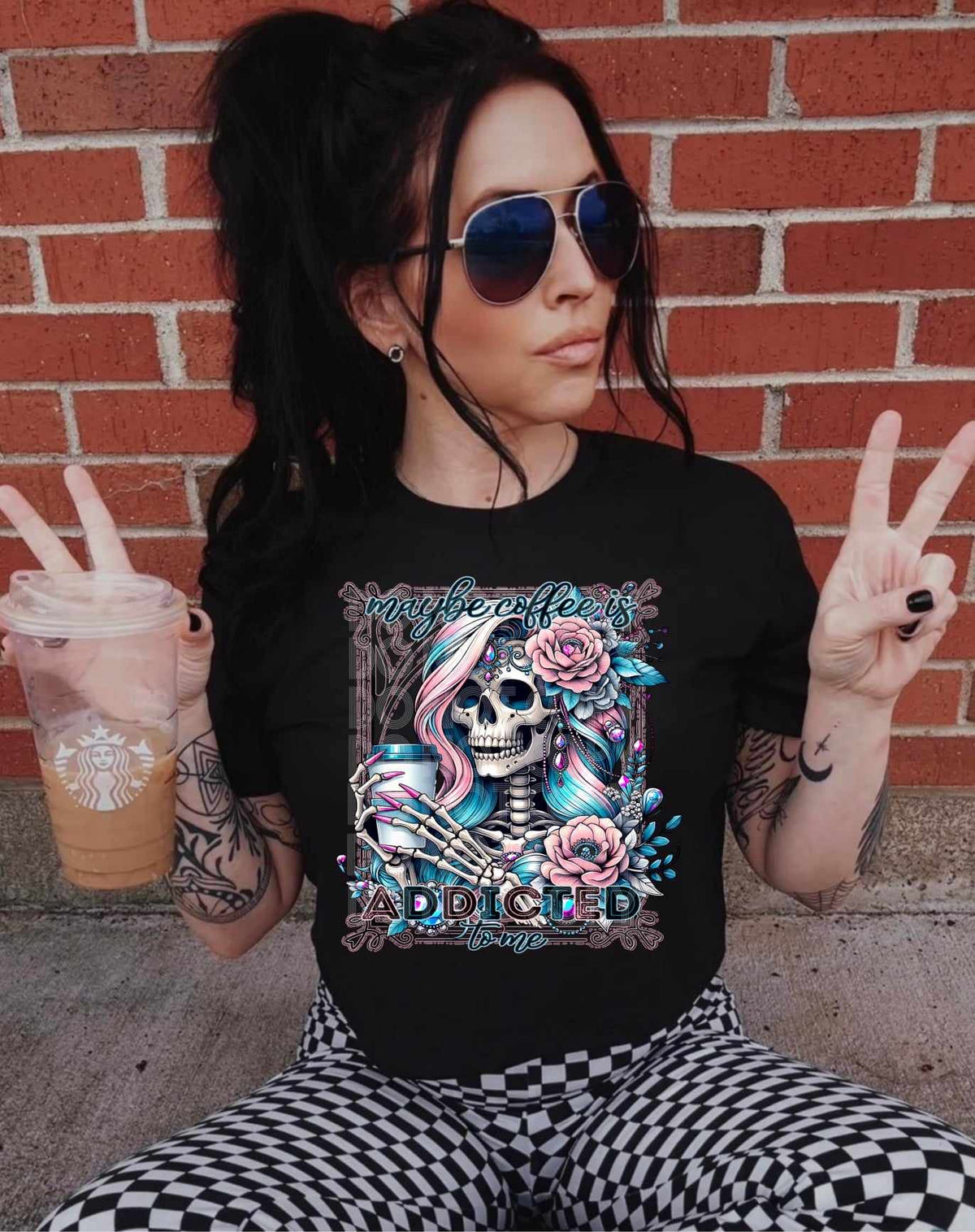 Maybe coffee is addicted to me (DD) 60866 DTF transfer