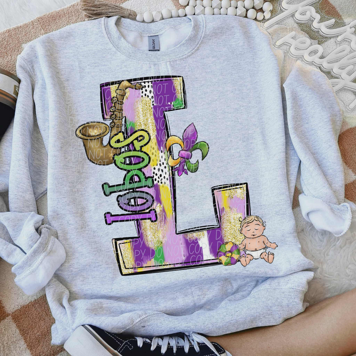 Lobos Mardi Gras (city) DTF Transfer