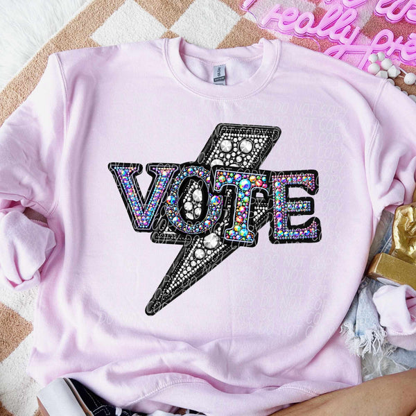 Vote (faux bedazzle) 30700 DTF transfers
