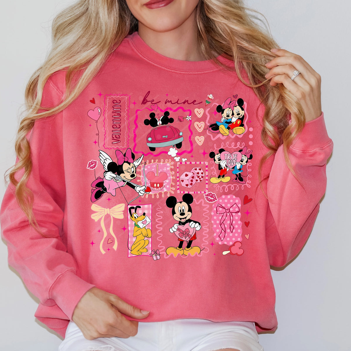 Be Mine mouse frames collage DTF transfer