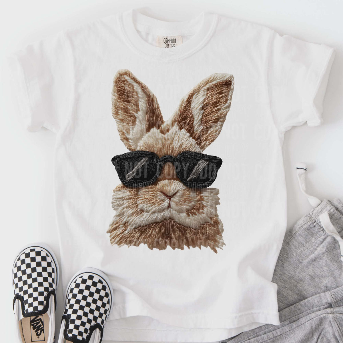 Easter bunny glasses (SBB) DTF transfer