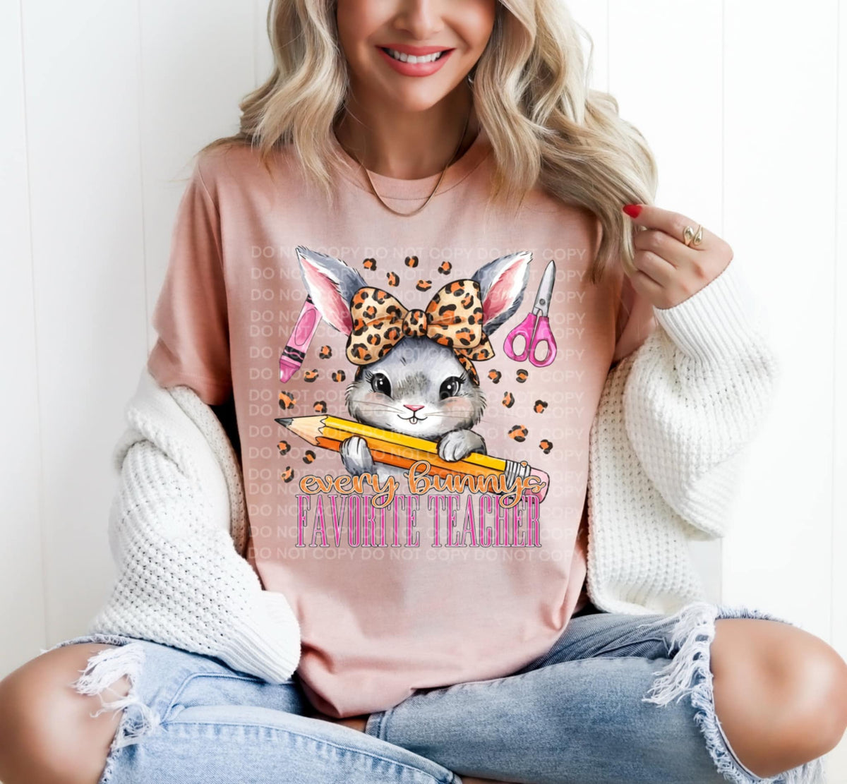 Every bunny’s favorite teacher (SCG) 92233 DTF transfer