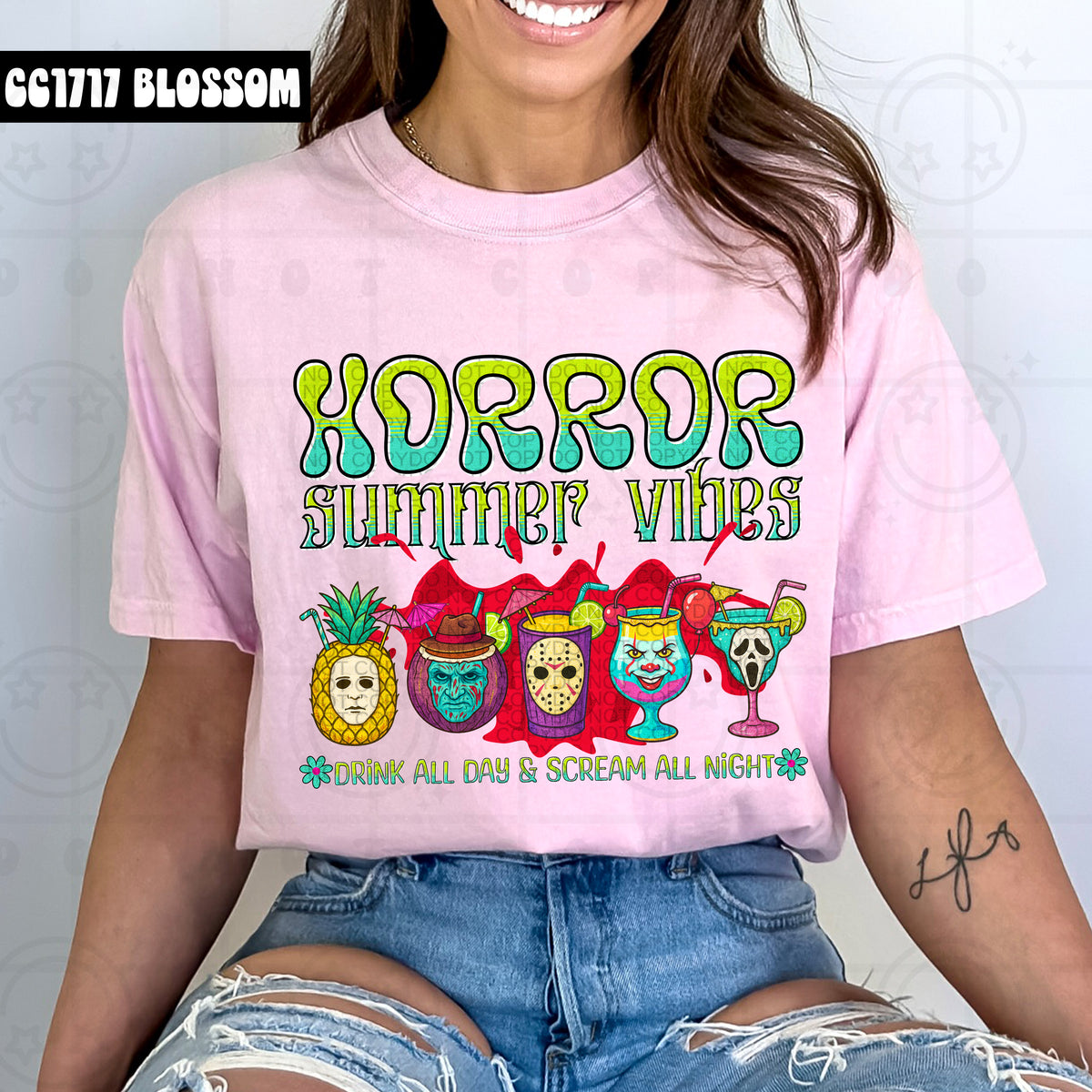Horror summer vibes (HW) 99434 DTF transfer