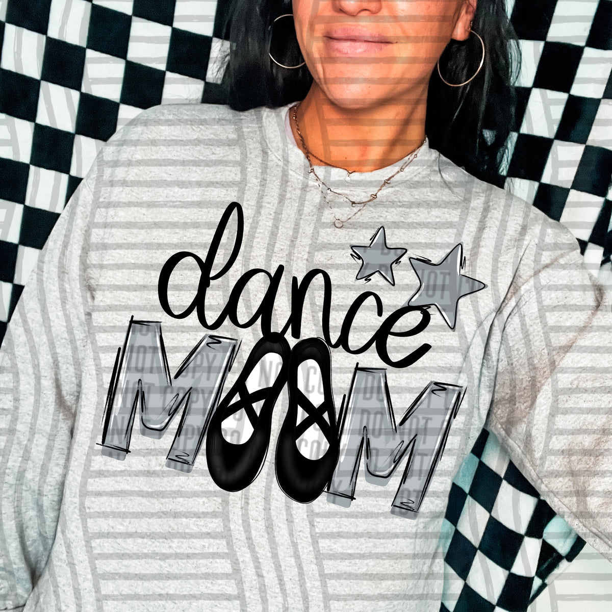 dance mom grey stars (Caplinger) DTF transfer
