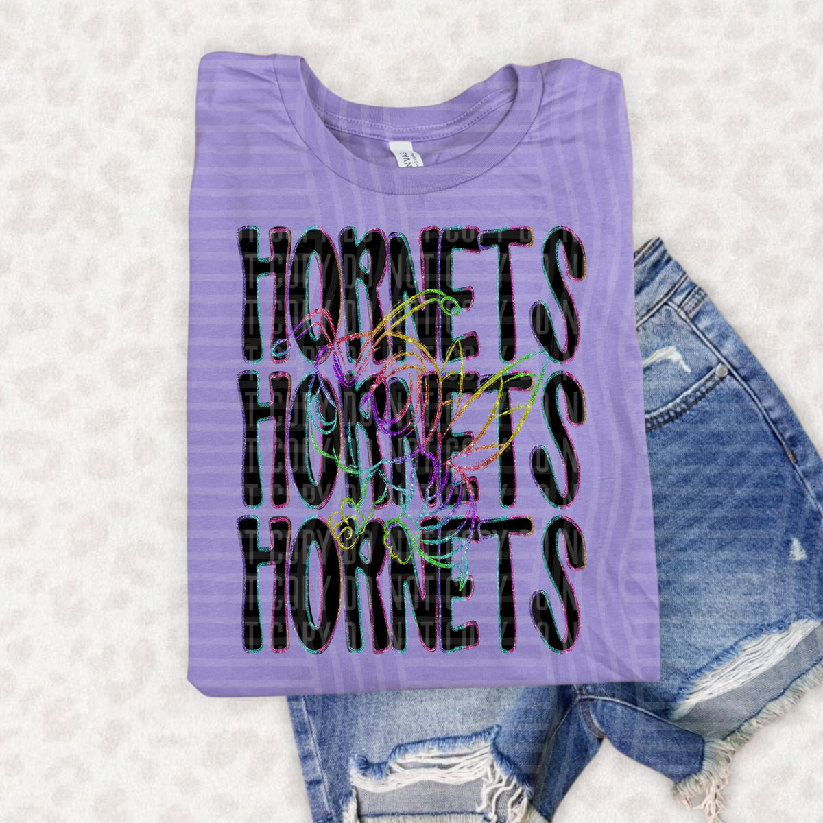 Hornets Word Stacked 108491 DTF Transfer