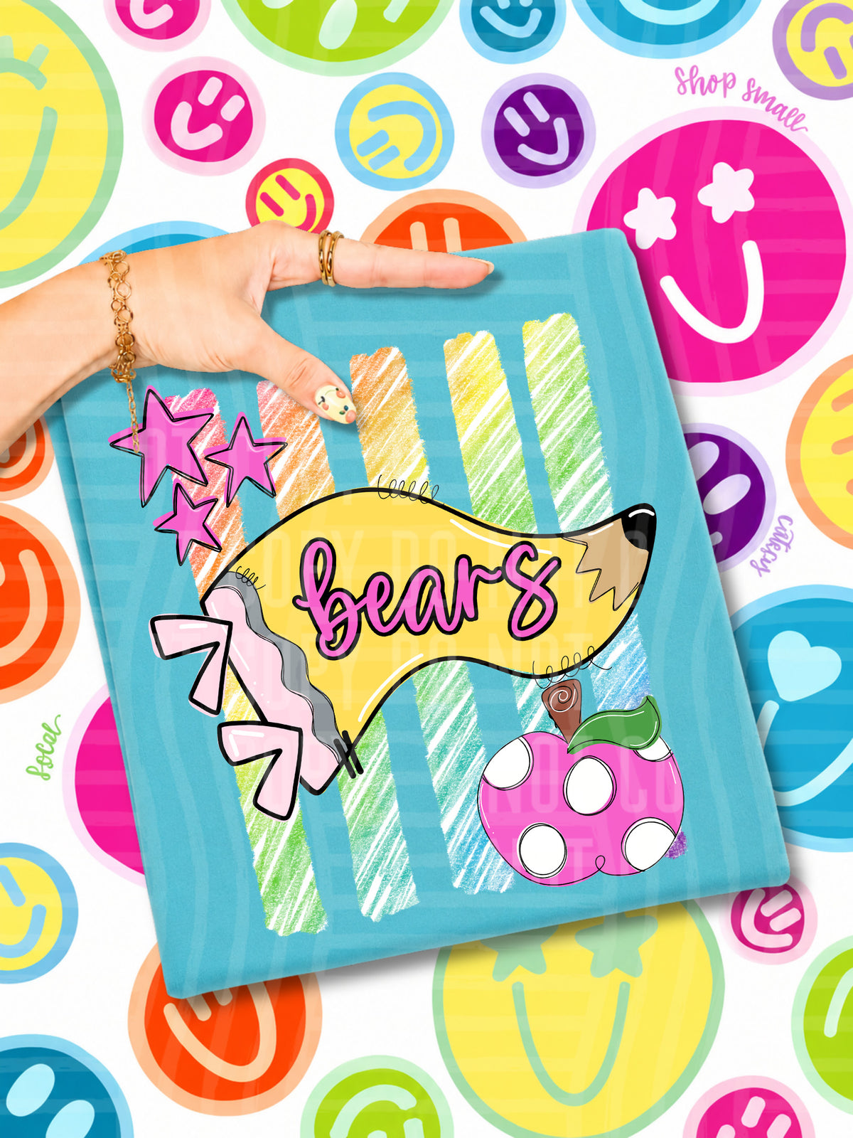 bears pencil flag (CAPLINGER) DTF Transfer
