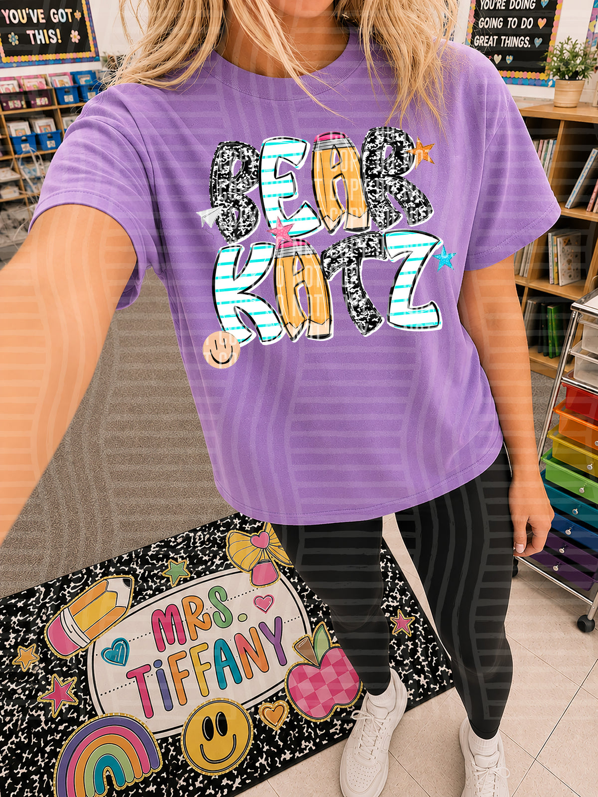 bearkatz pencil paper font (CAPLINGER) DTF Transfer