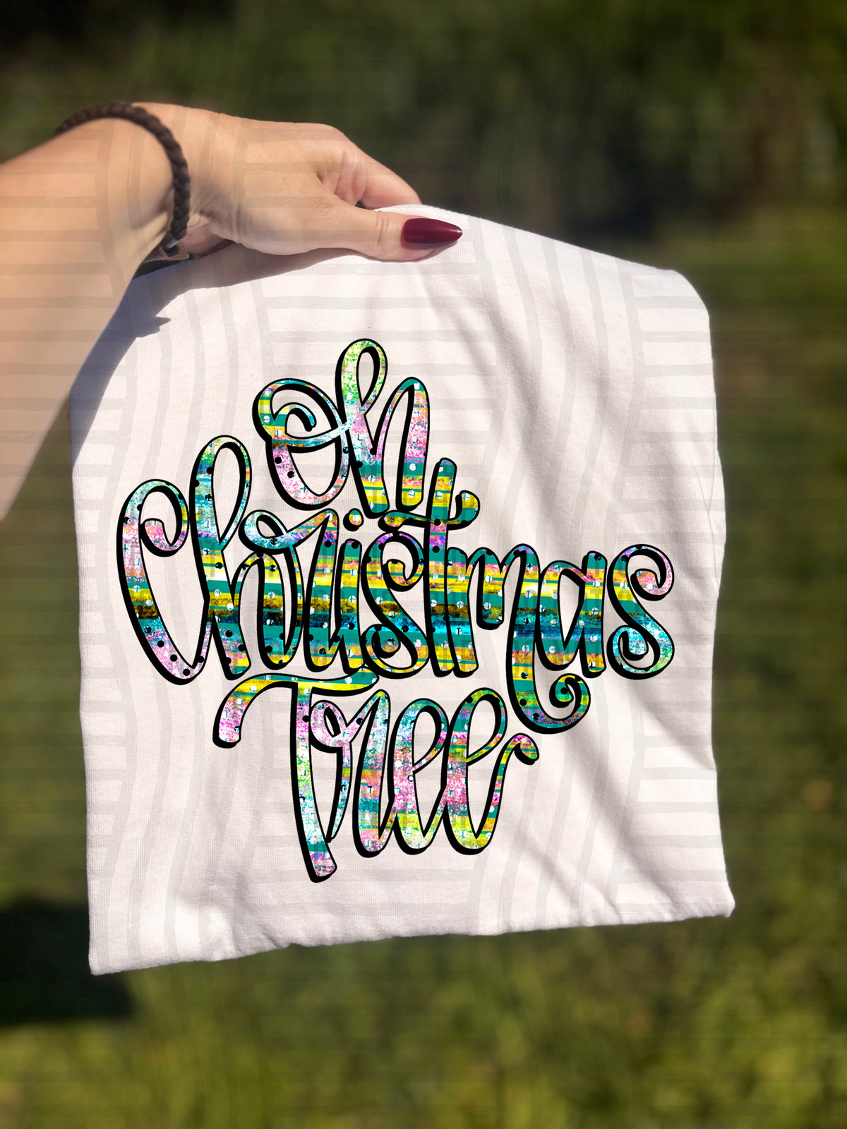 Oh Christmas Tree Colorful (Caplinger) DTF Transfer