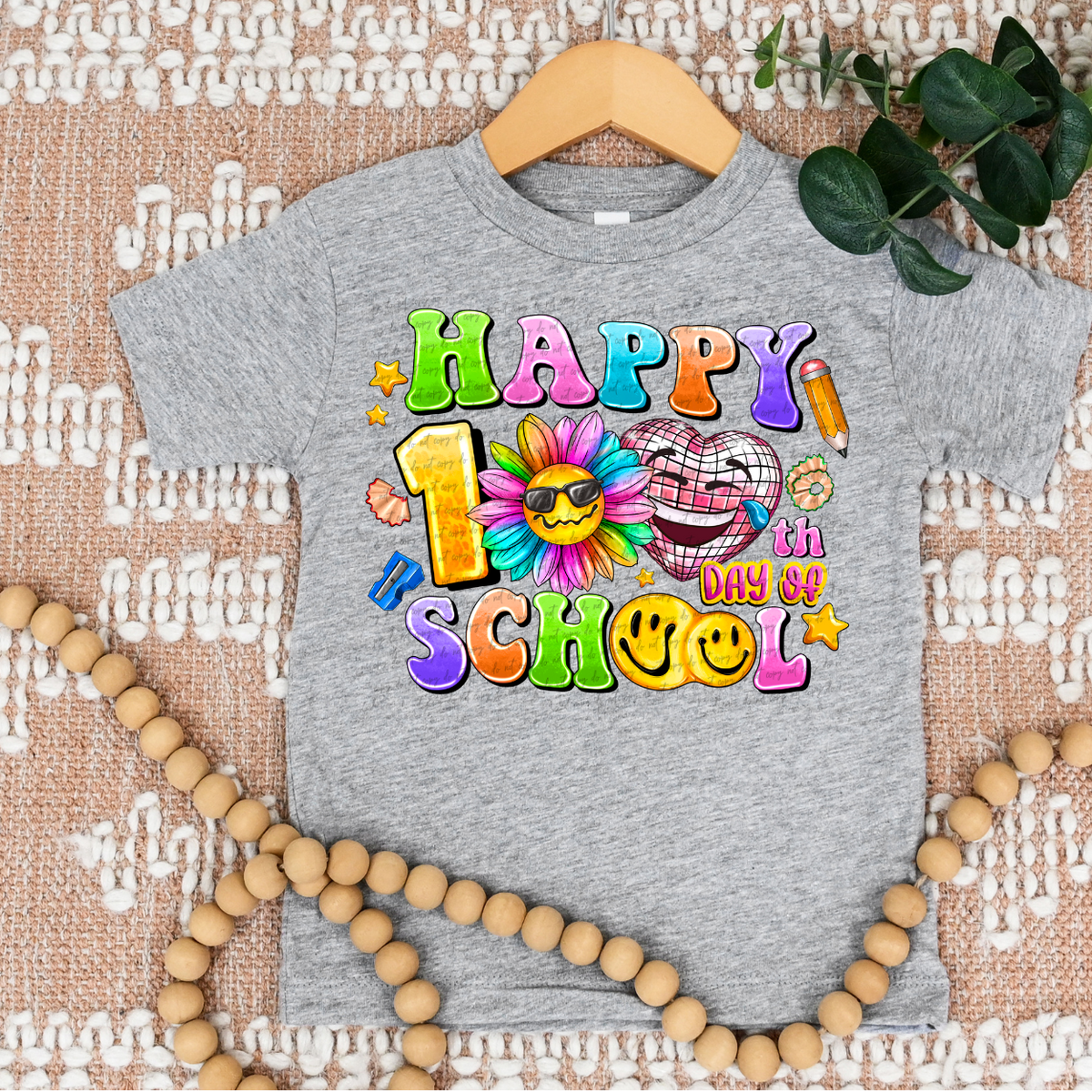 Happy 100th Day Of School (RD) DTF Transfer