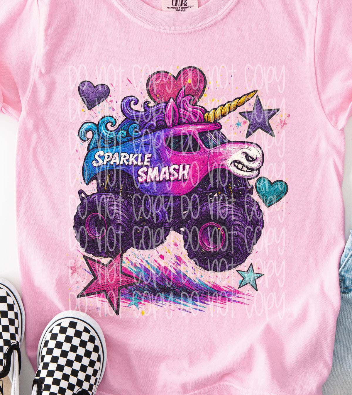 Sparkle truck girl (SSD) 109380 DTF transfer