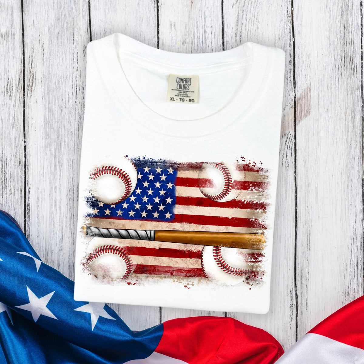 Baseball Flag-47007-DTF transfer