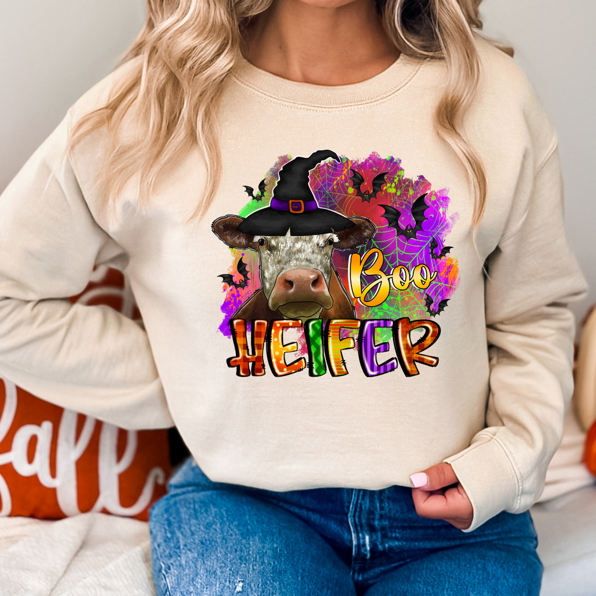 Boo Heifer witch hat (RD) DTF Transfer