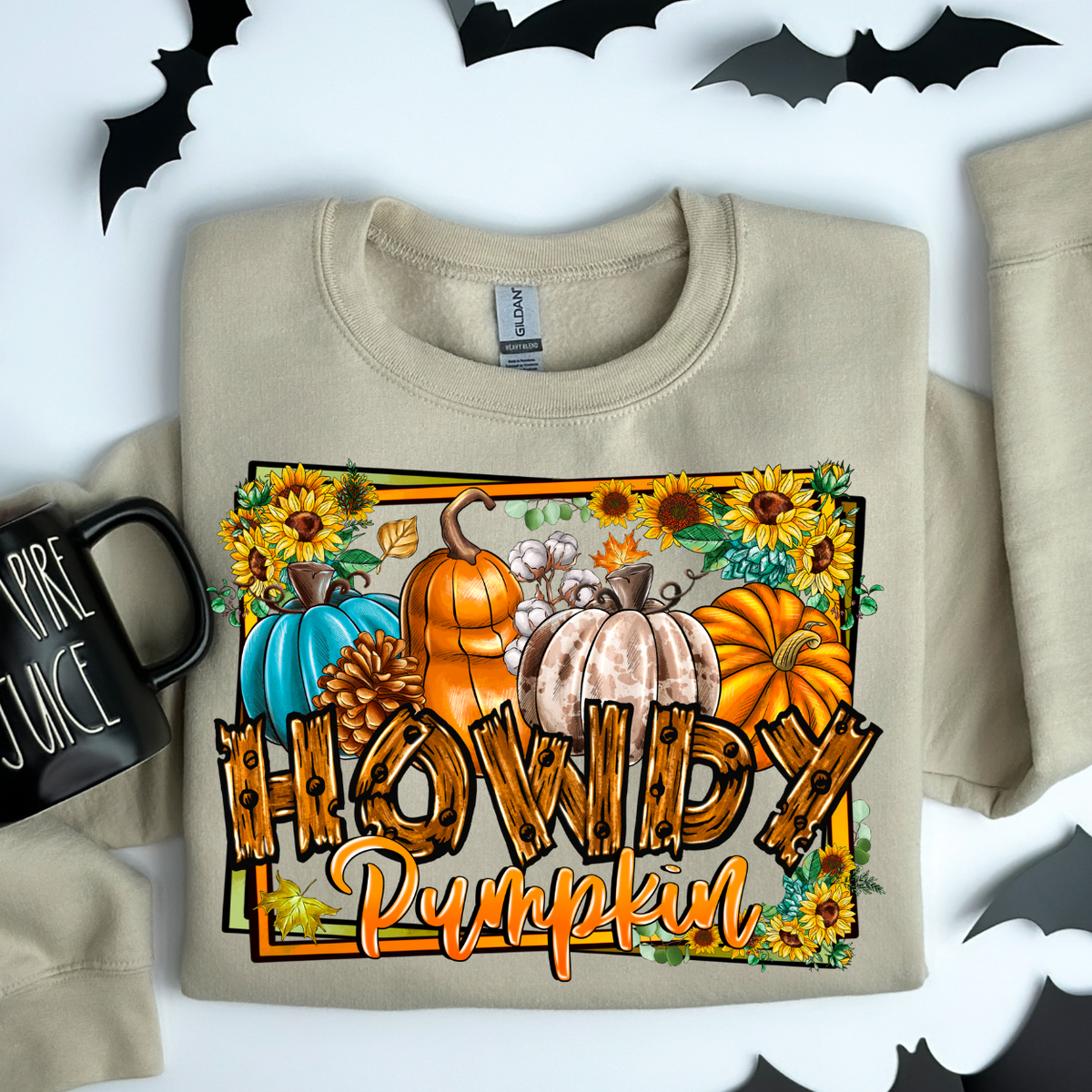 Howdy Pumpkin frame (RD) DTF Transfer