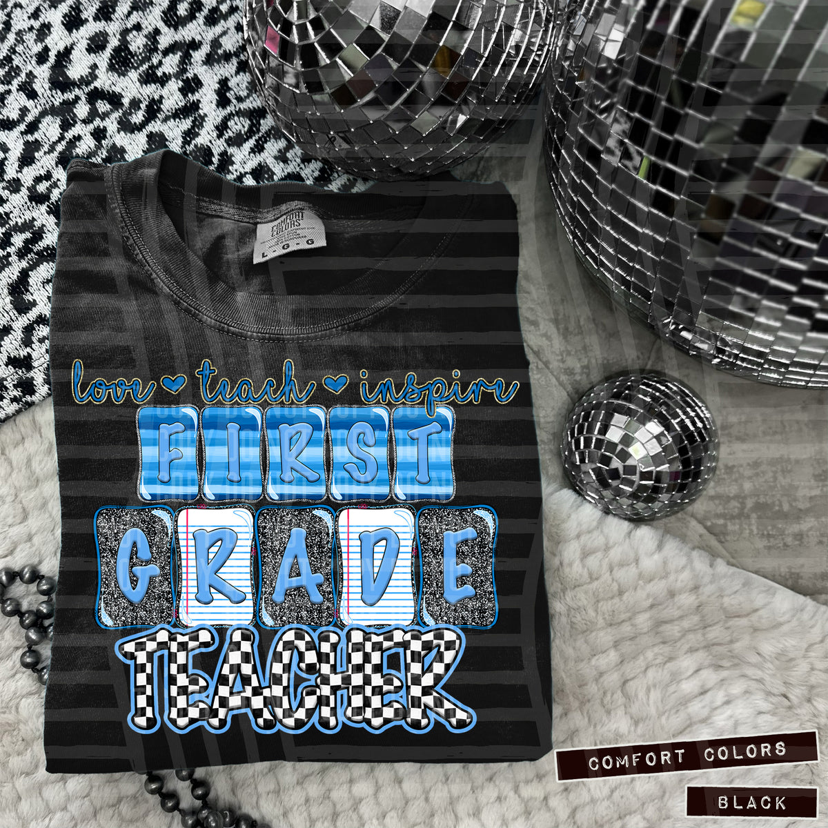 First Grade Teacher blue (Caplinger) DTF transfer