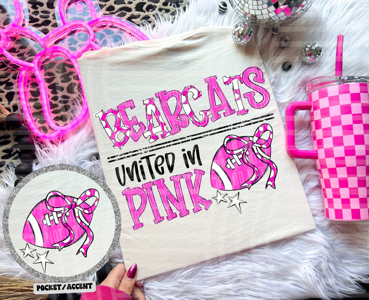 bearcats united in pink (caplinger) DTF transfer