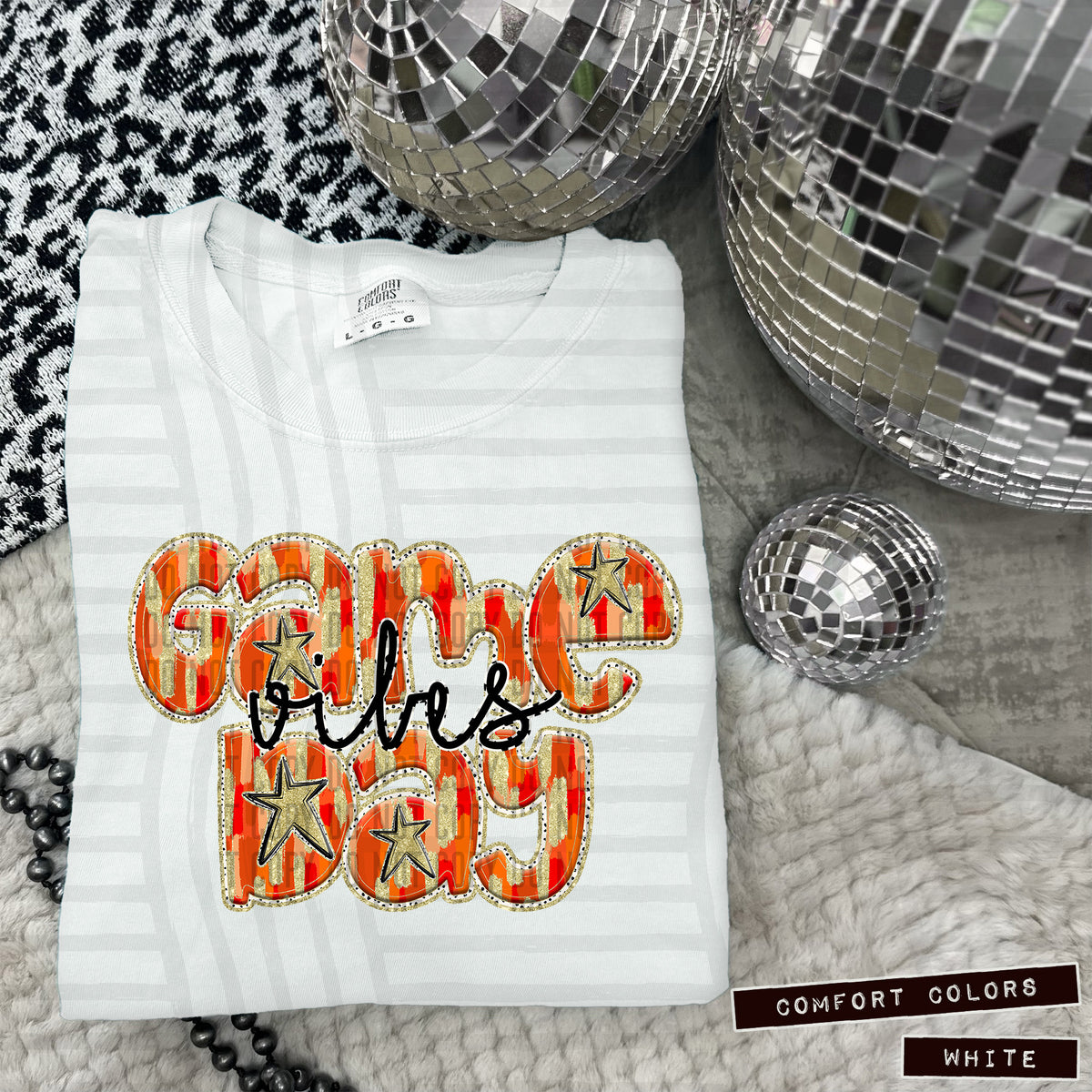 Orange Game Day Vibes (Caplinger) 101861 DTF transfer