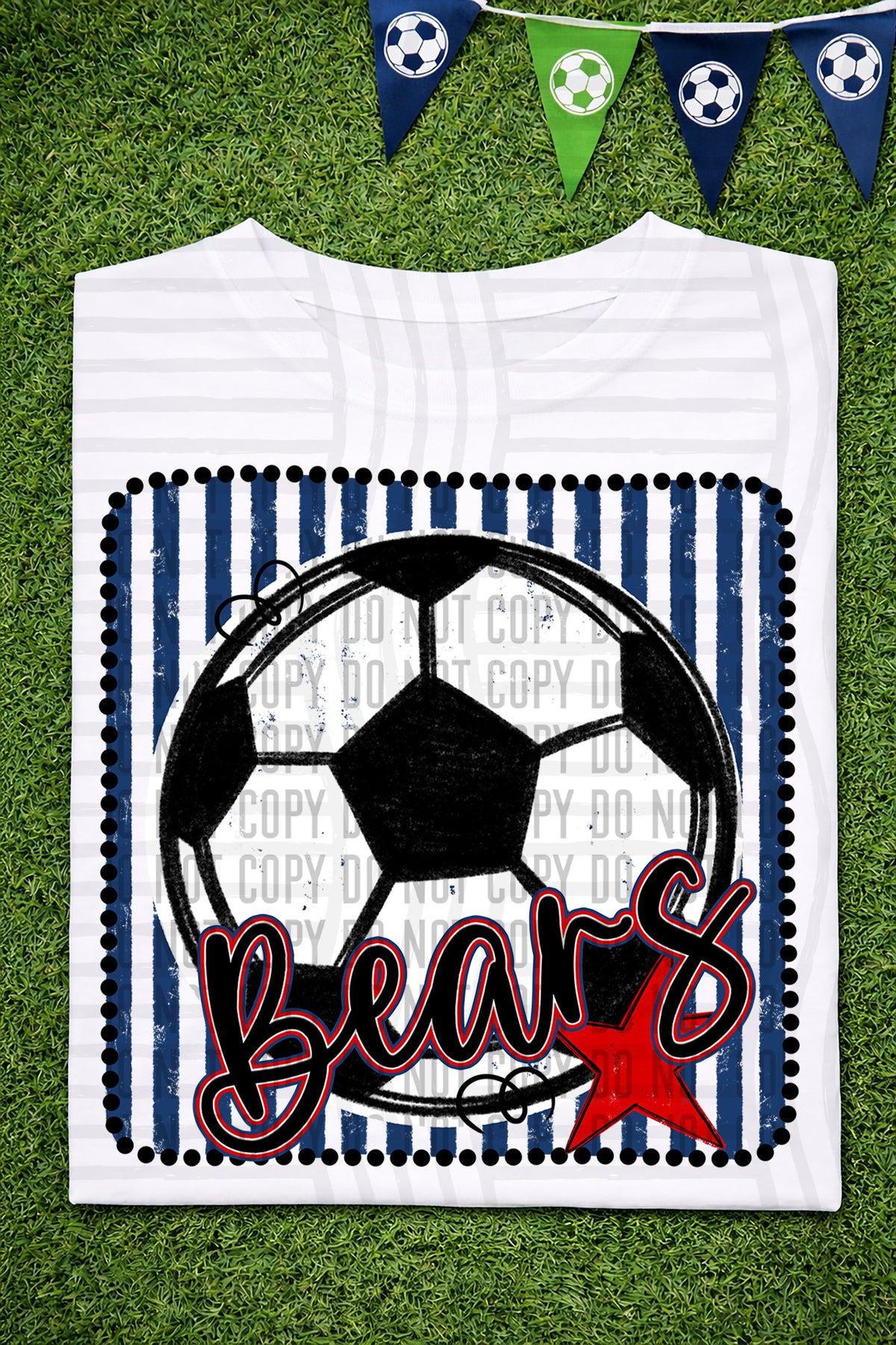 Bears RWB Framed (Caplinger) DTF transfer