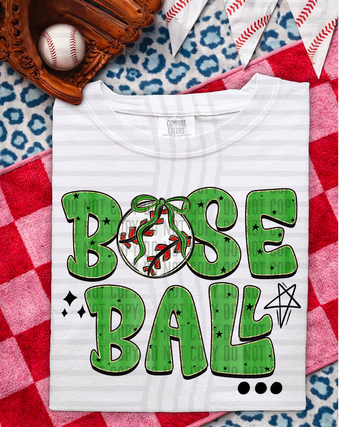 Baseball Green (Caplinger) DTF Transfer