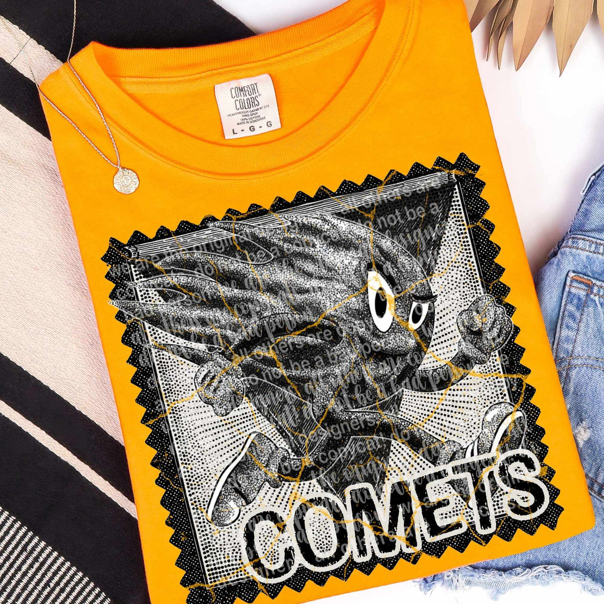 Comets vintage stamp (TTD) DTF transfer