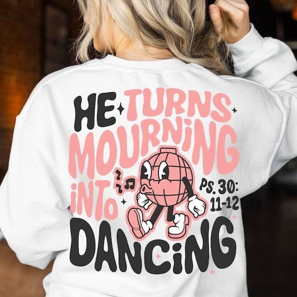 He turns mourning into dancing (KARTA) 62977 DTF transfer