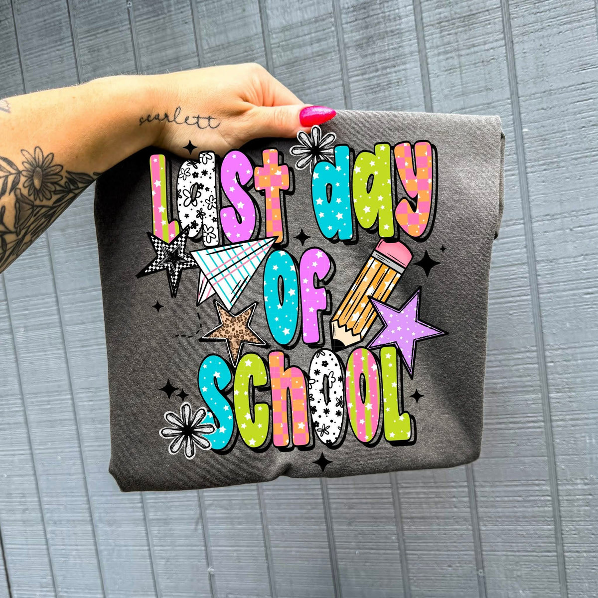 Last day of school girl Sunday Special DTF transfer