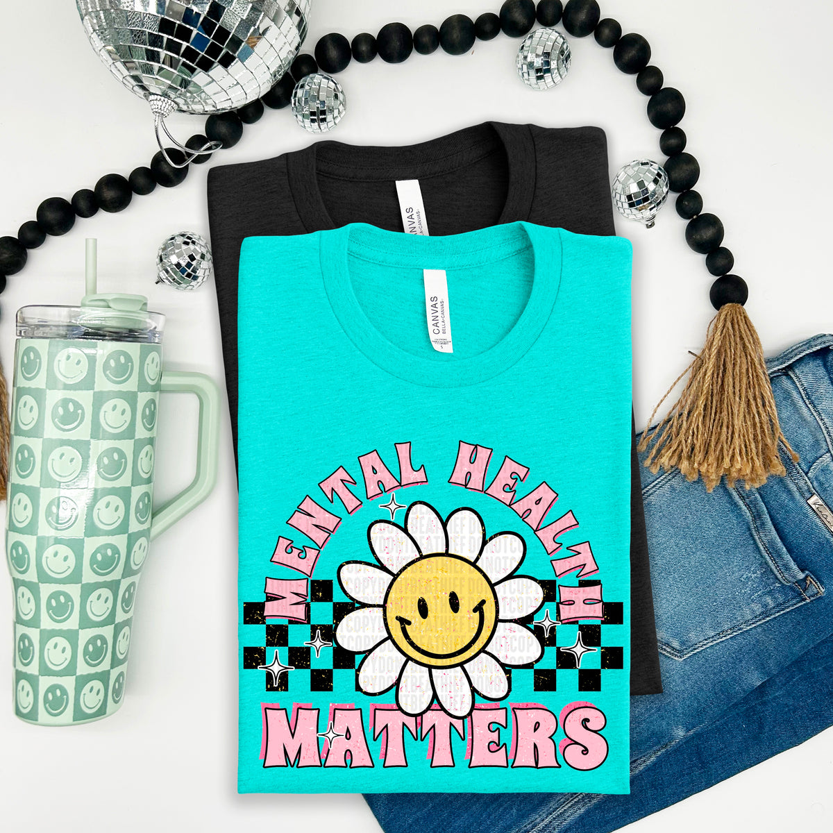 Mental health matters single daisy 100153 DTF transfer