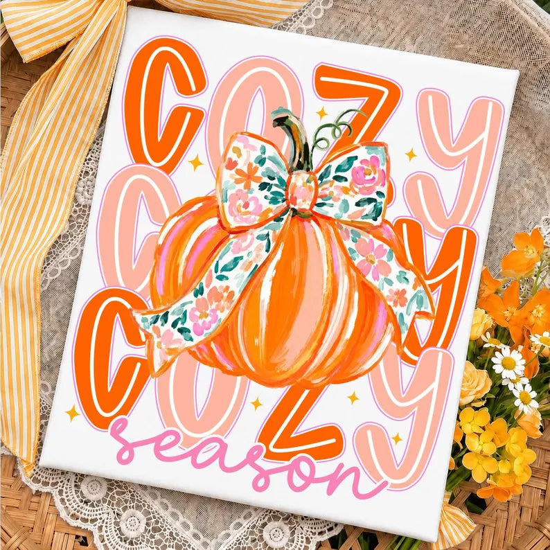 Cozy season stacked with pumpkin Sunday Special DTF transfer