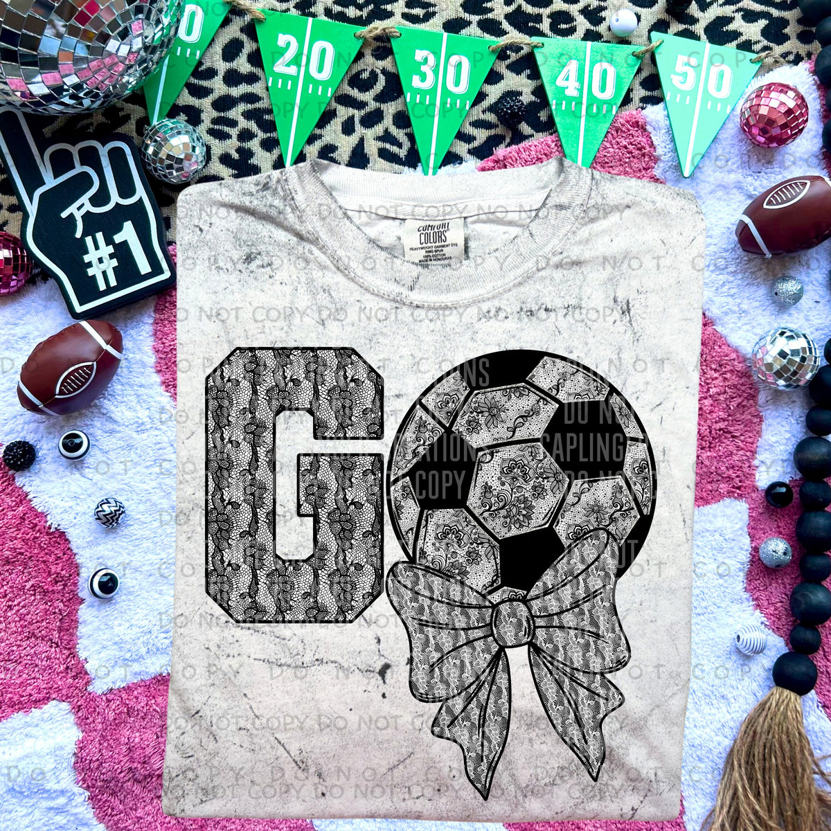 Go soccer with bow (Caplinger) 87836 DTF transfer