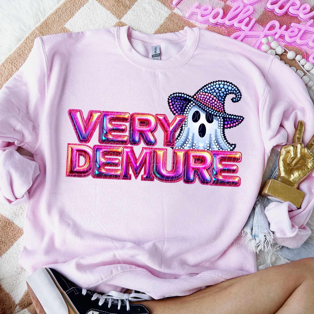Very demure ghost (CITY) 55908 DTF transfer