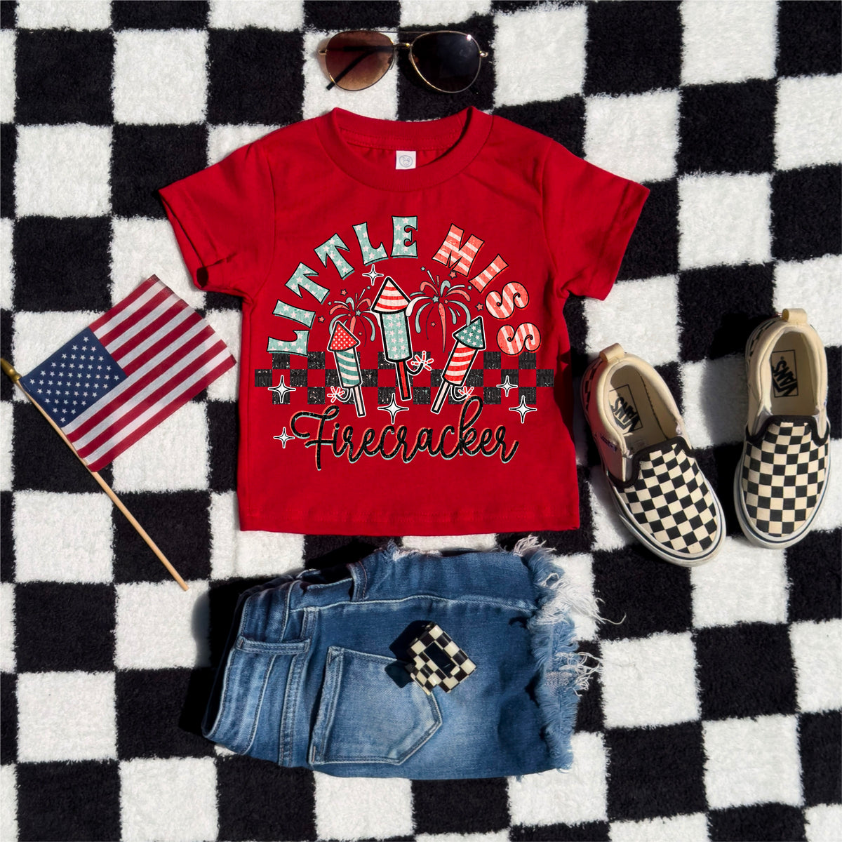 Little miss firecracker 2 100167 DTF transfer