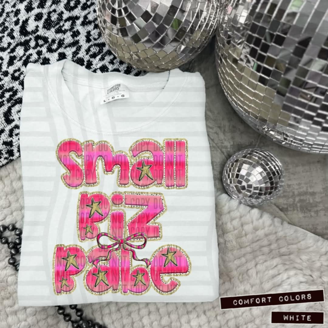 Small biz babe pink with bow (Caplinger) 100638 DTF transfer