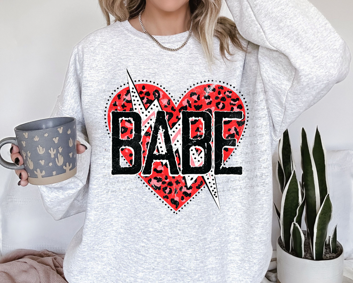 Babe grunge heart 56550 DTF TRANSFER