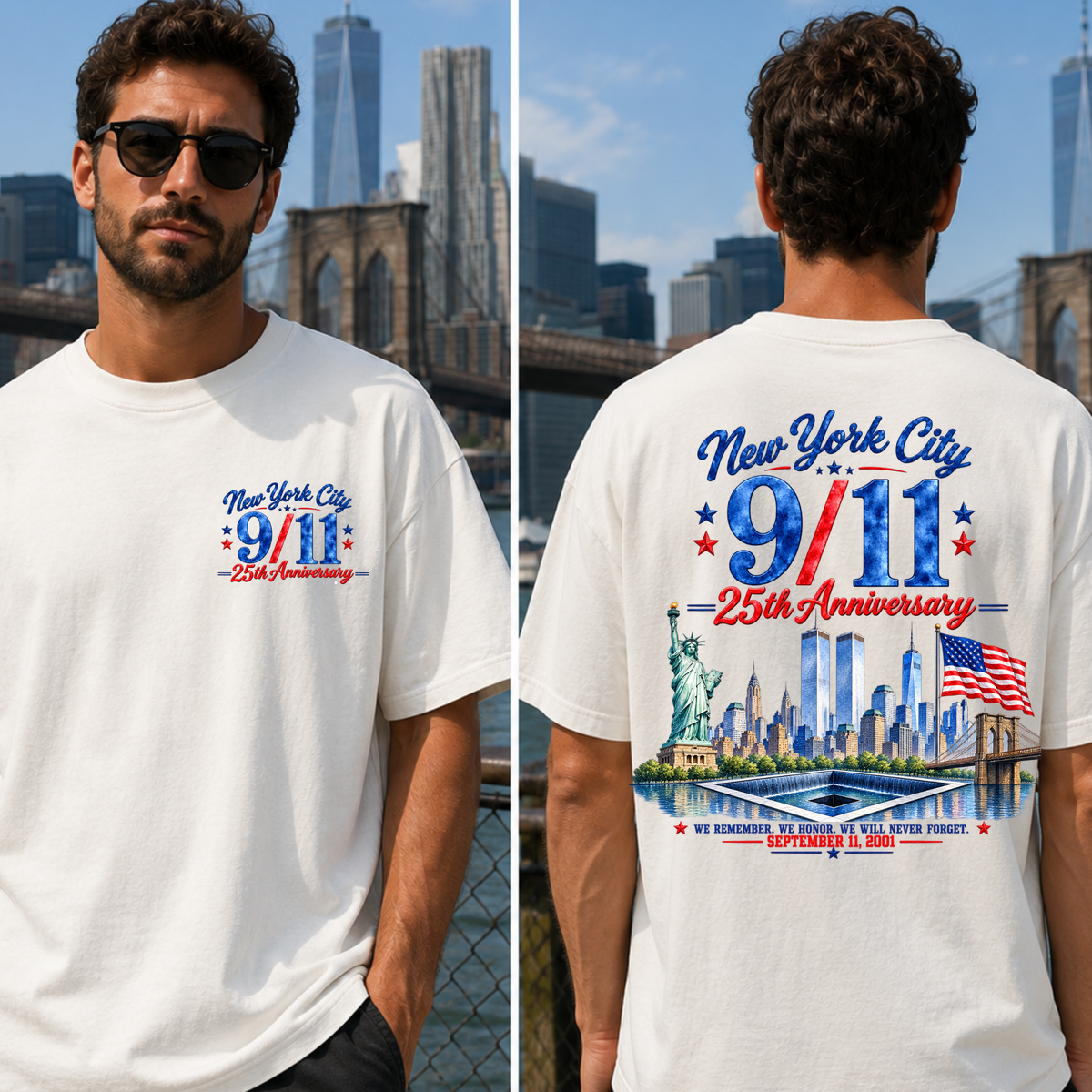 NYC 9/11 25th anniversary (FRONT ONLY) (Parker) DTF Transfer