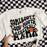 Someones loud mouth basketball mama 56009 DTF transfer