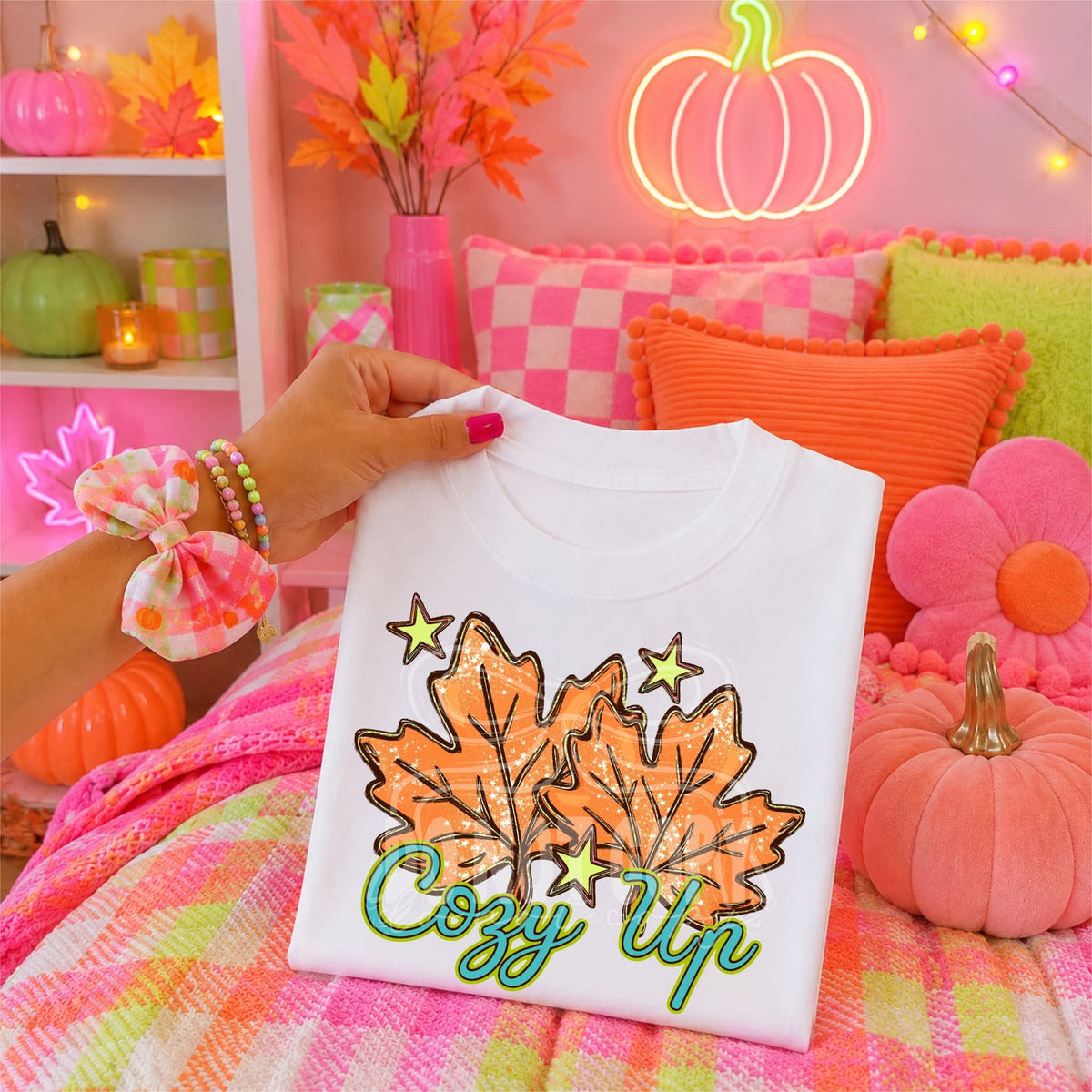 Cozy up leaves (C’s) DTF Transfer