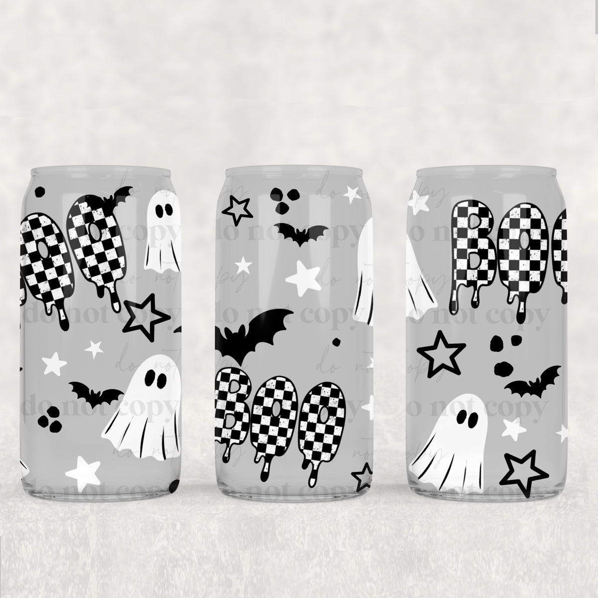 Checker boo (CSC) UV DTF WRAP