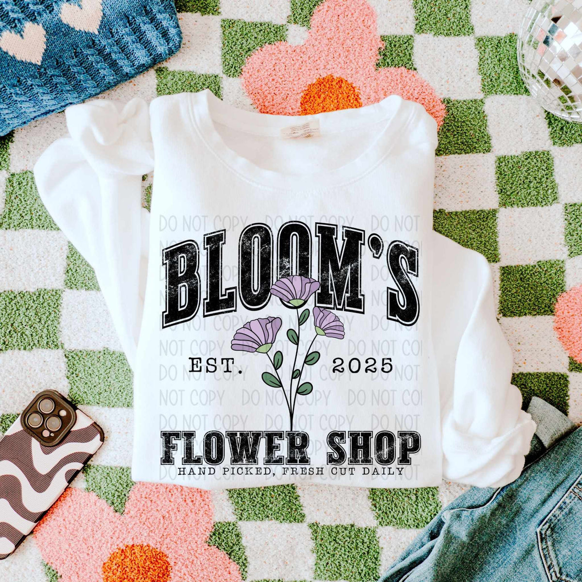 Blooms flower shop (SWD) 84841 DTF transfer