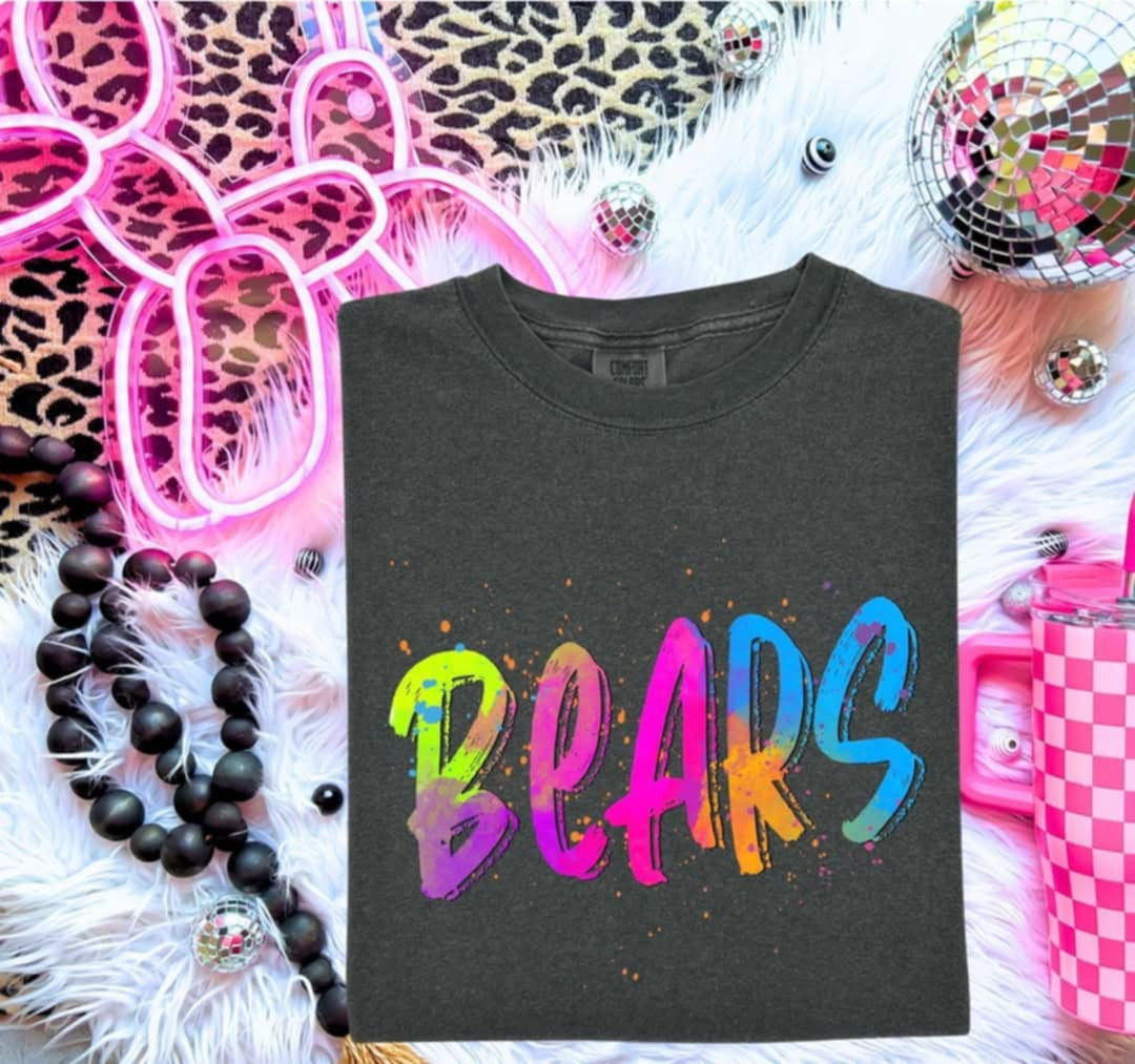 Bears Neon Splatter (S&G) 99970 DTF transfer