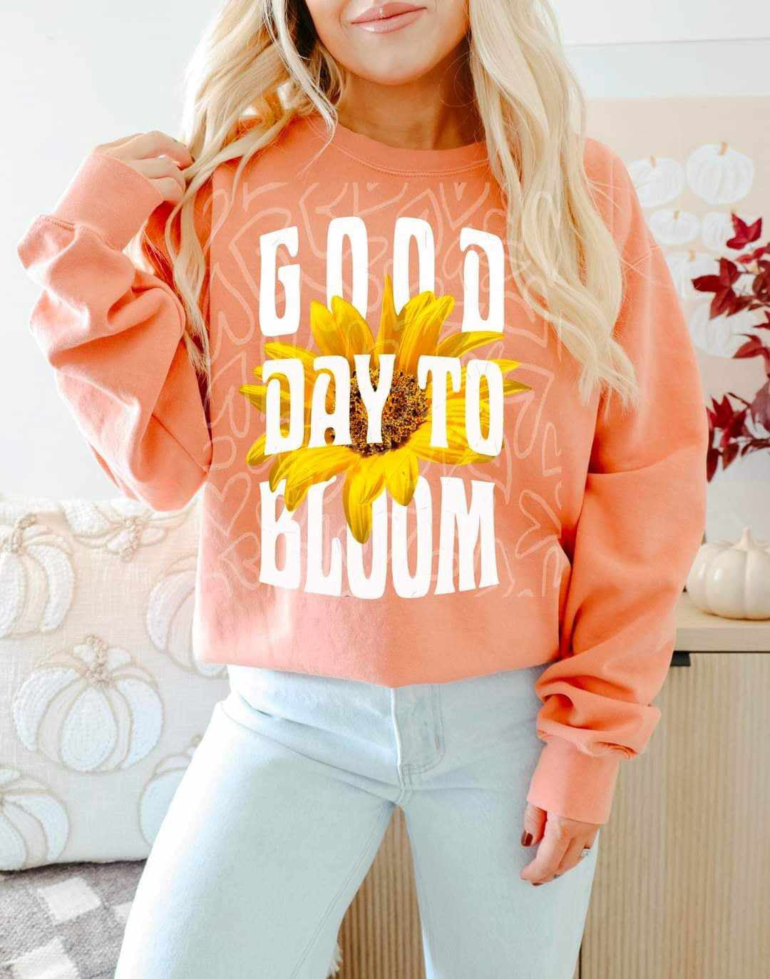 Good day to bloom yellow flower (DDD) 70279 DTF transfer