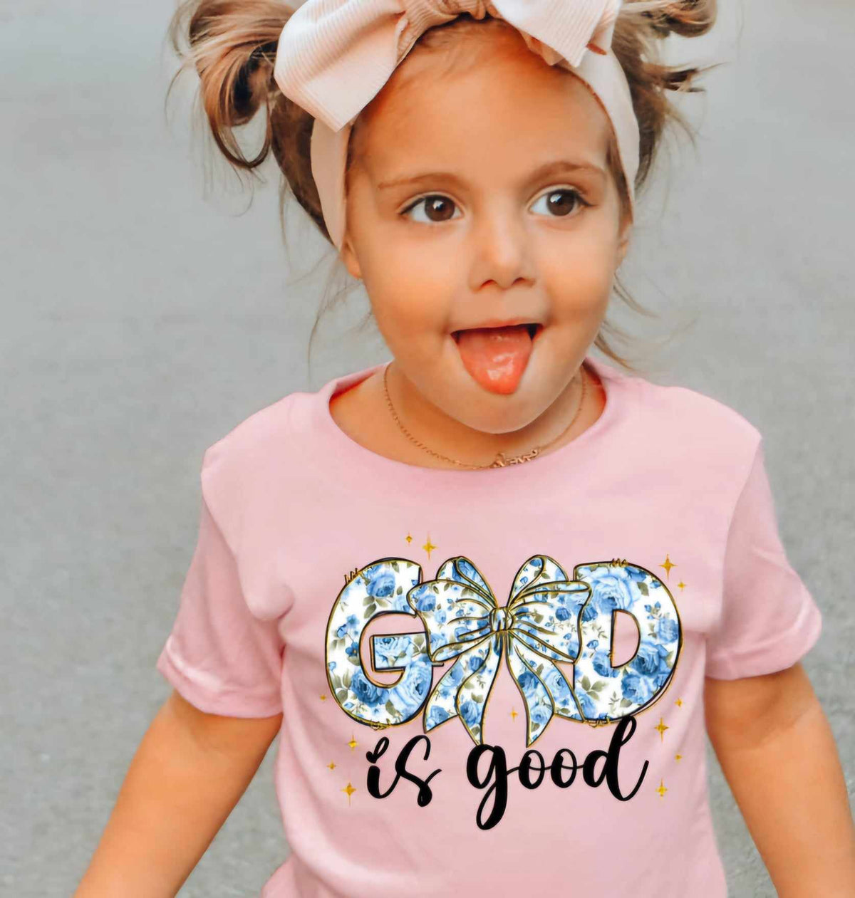God is good blue 75964 DTF transfer
