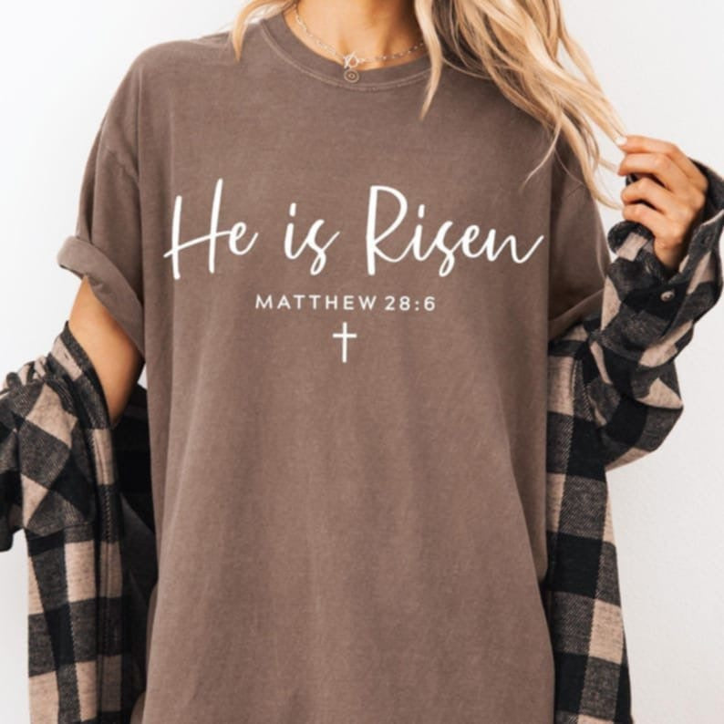 He is risen WHITE 106500 DTF transfer