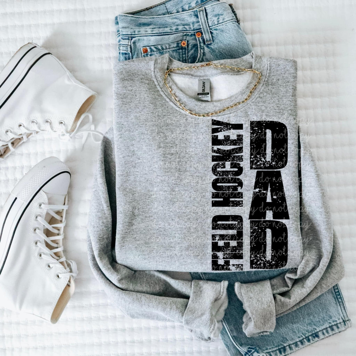 Field hockey dad vertical grunge 93219 DTF transfer