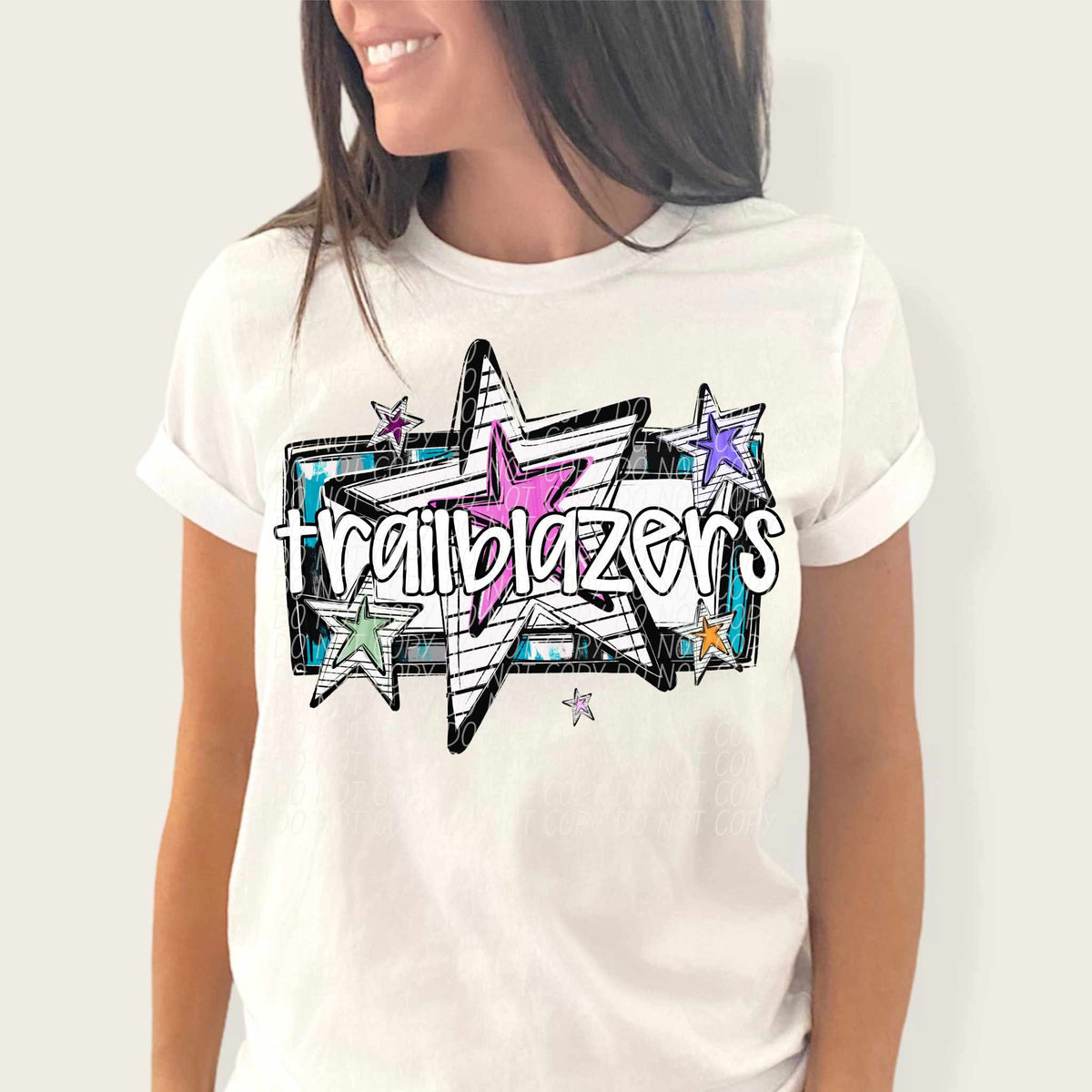 Trailblazers stars (CITY) 84911 DTF transfer