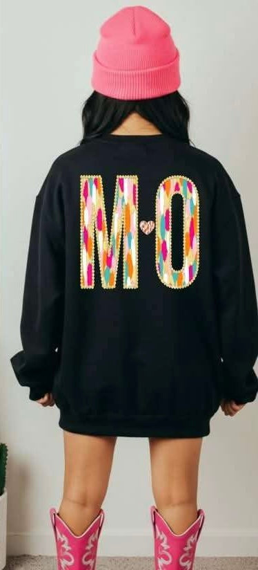 MO brushstroke with heart (S&G) 82973 DTF transfer