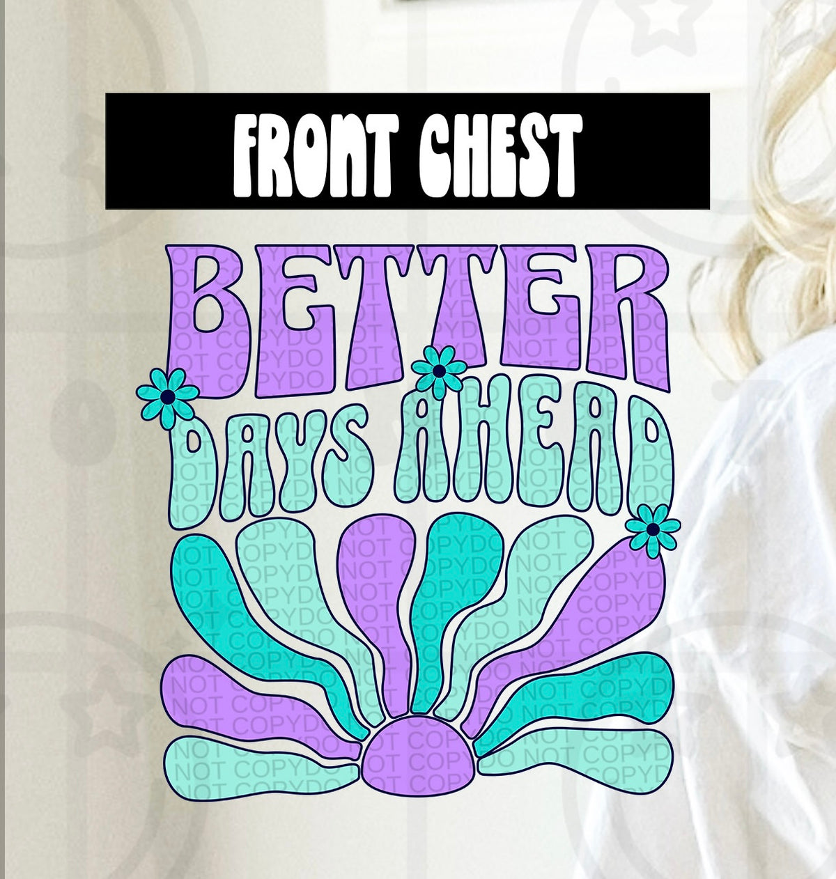 Better days ahead pocket (HW) 99470 DTF transfer