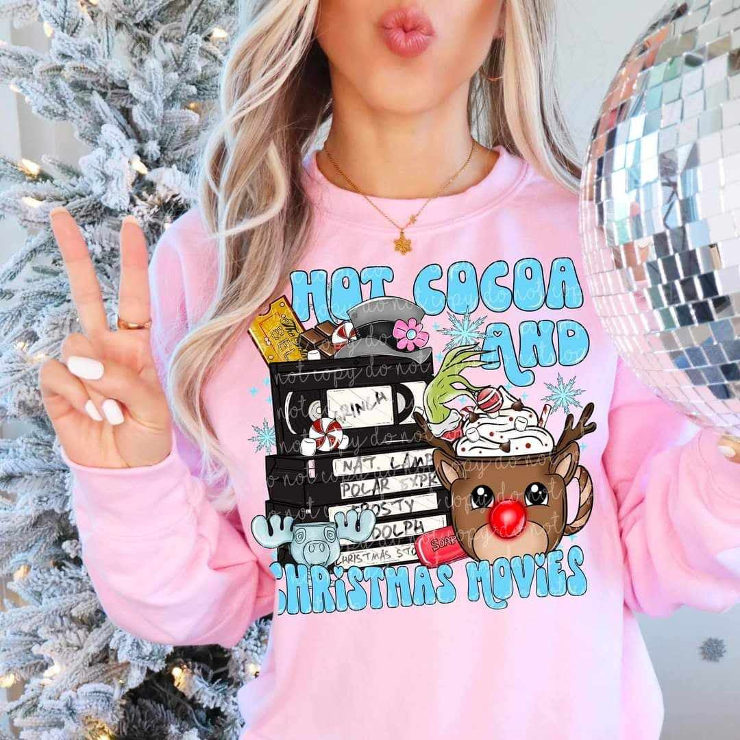Hot cocoa and Christmas movies (MMD) 60896 DTF transfer